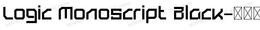 Logic Monoscript Black字体转换